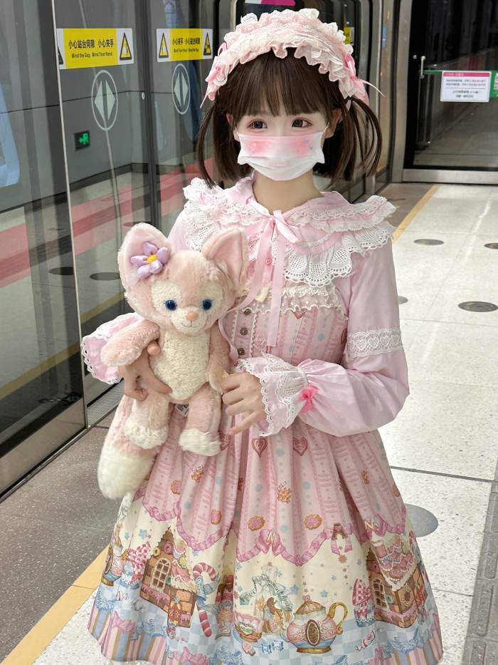 Gululu Cat Baby Rabbit Detachable Hooded Cotton Lolita Blouse