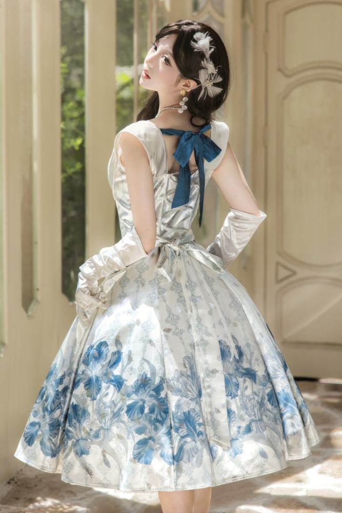 Unchartde Stars Irises Holiday Elegant Formal Dress