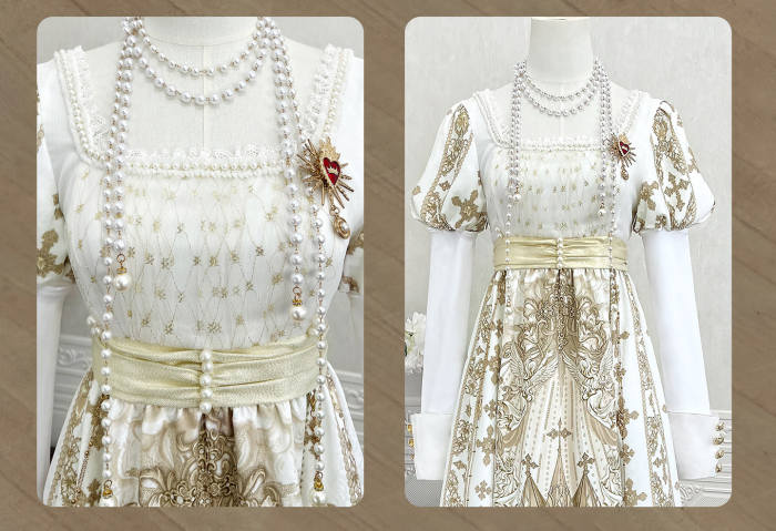 Sacred Coronation Regency Era Empire One Piece Dress