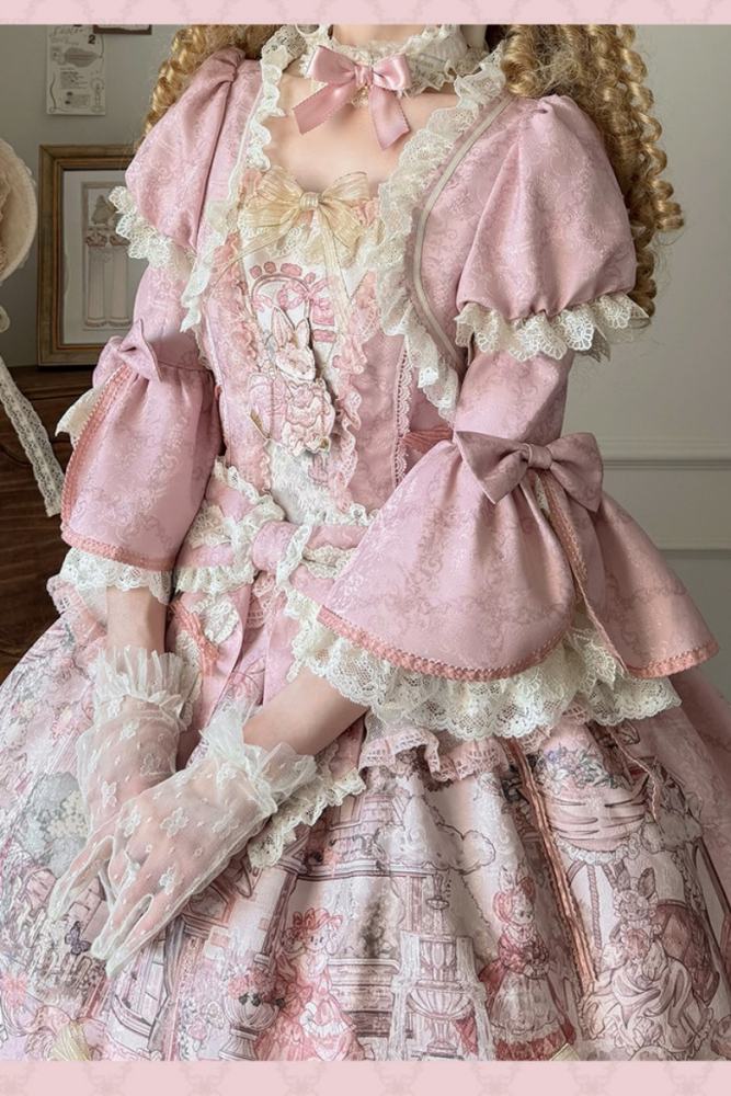 Swing Rabbit Gorgeous Lolita One Piece Dress