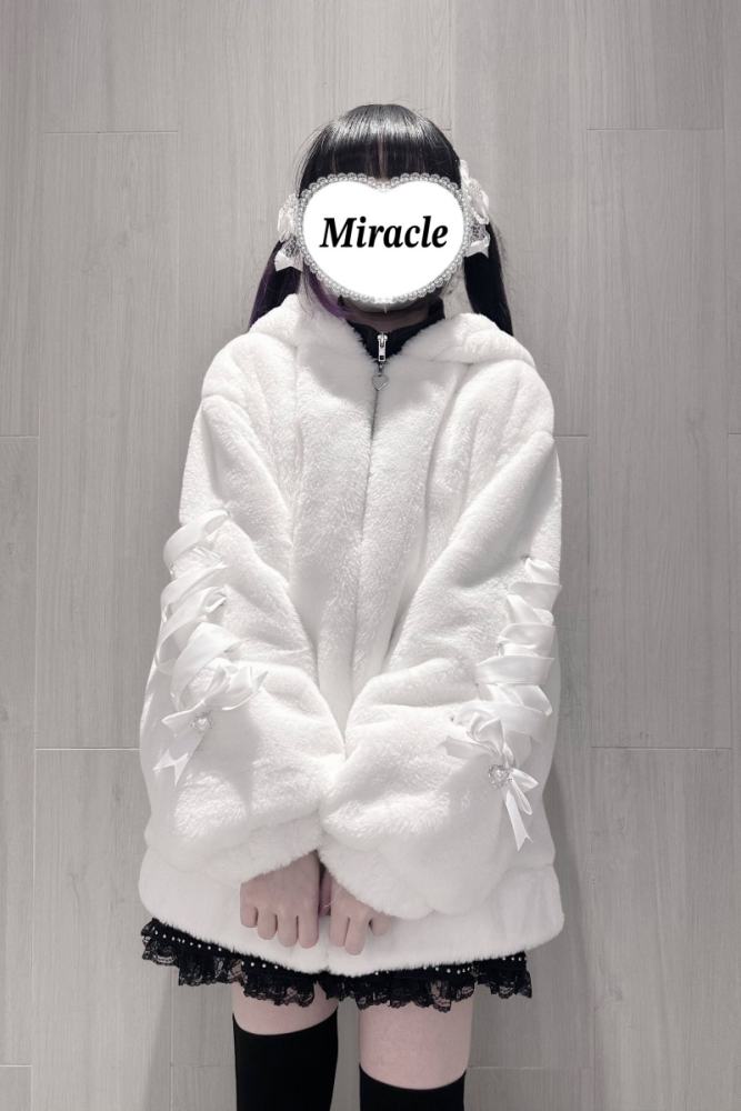 Bug Starting Sleeping Bear Jirai Kei Hoodie Long Coat