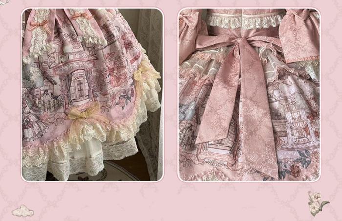 Swing Rabbit Gorgeous Lolita One Piece Dress