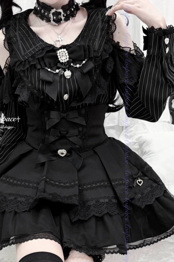 AO Space Ideal World Off Shoulder Lacework Jirai Kei Blouse