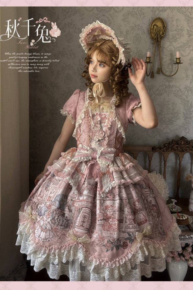 Swing Rabbit Gorgeous Lolita One Piece Dress