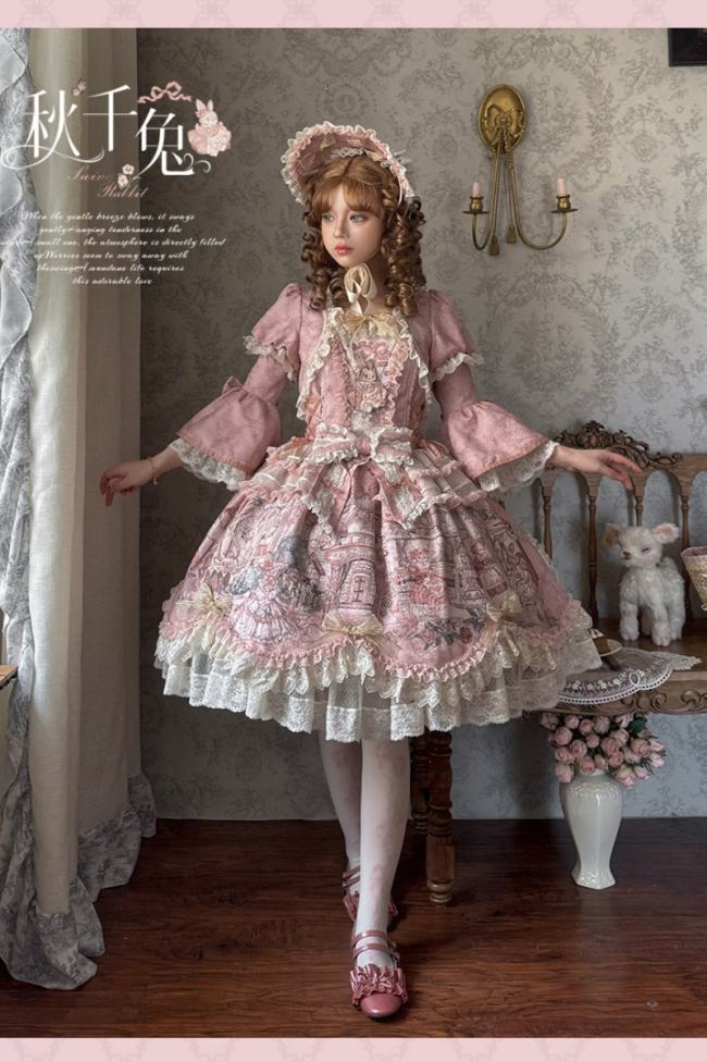 Swing Rabbit Gorgeous Lolita One Piece Dress