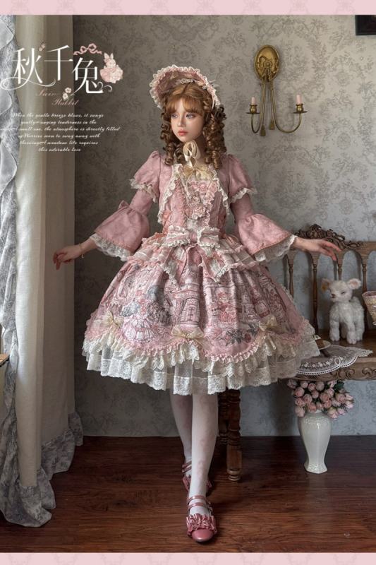 Swing Rabbit Gorgeous Lolita One Piece Dress