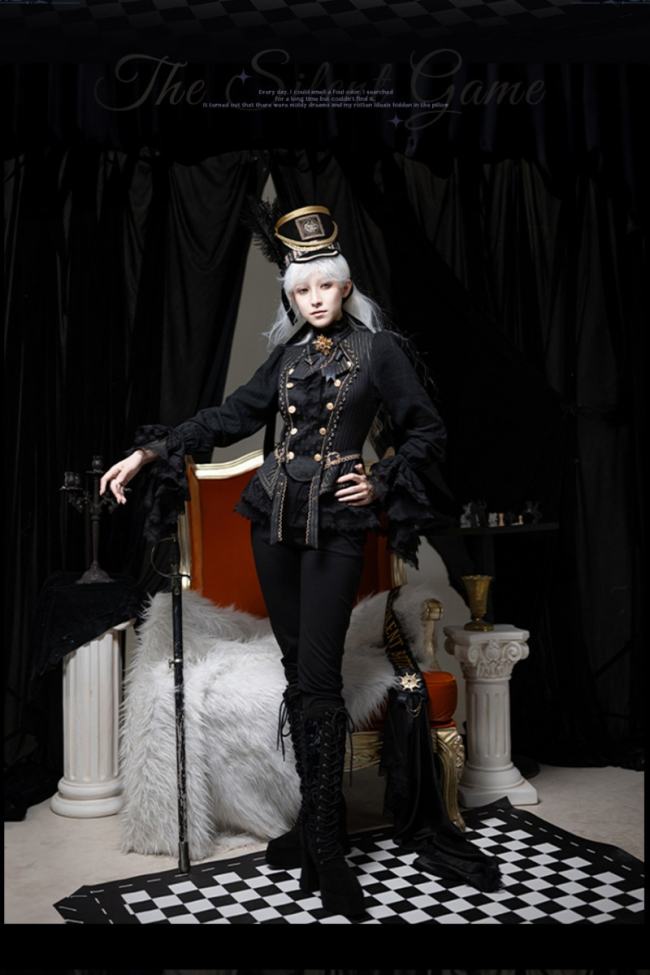 Tale Bringer The Silent Battle Ouji Lolita Coat and Blouse