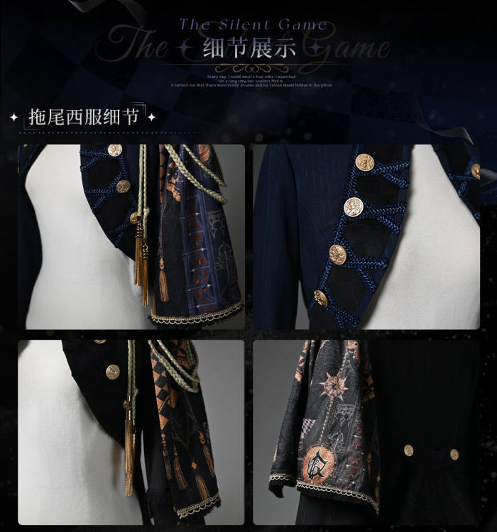 Tale Bringer The Silent Battle Ouji Lolita Coat and Blouse
