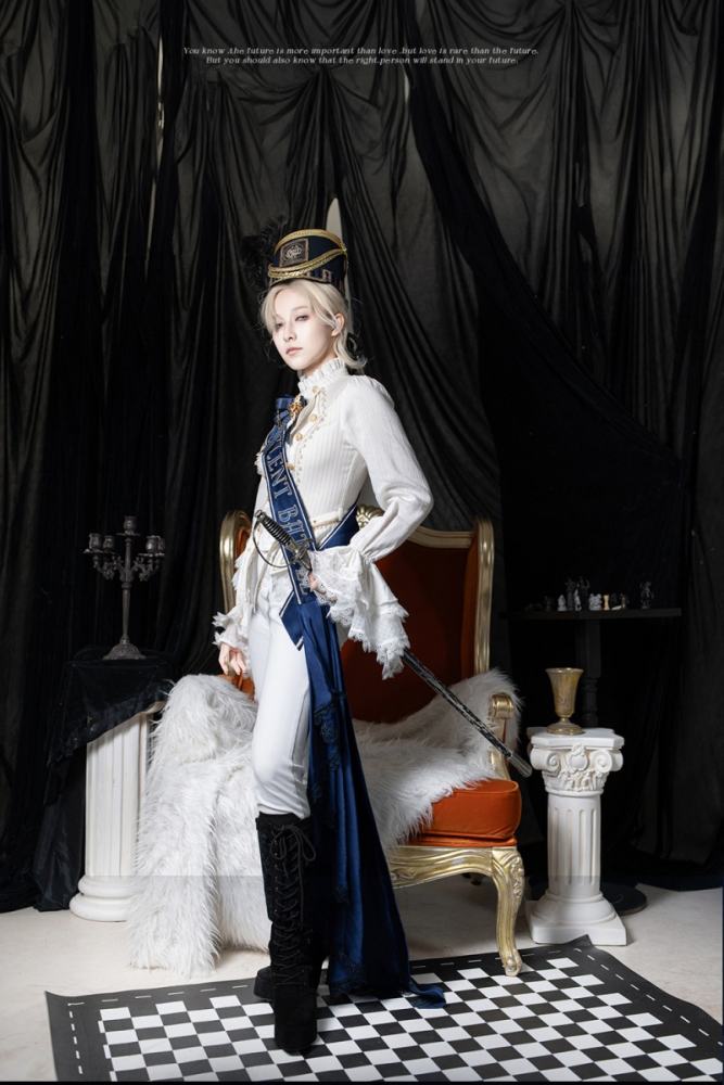 Tale Bringer The Silent Battle Ouji Lolita Coat and Blouse
