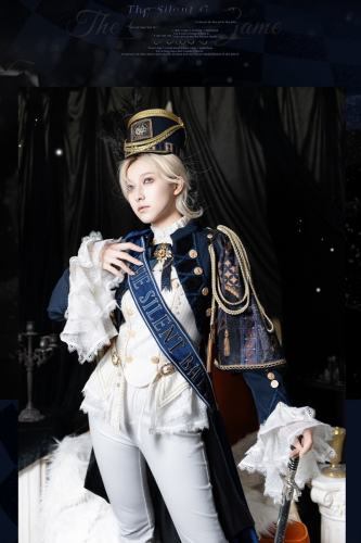Tale Bringer The Silent Battle Ouji Lolita Coat and Blouse