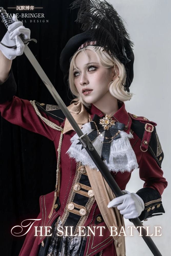 Tale Bringer The Silent Battle Ouji Lolita Hat Brooch and Tie