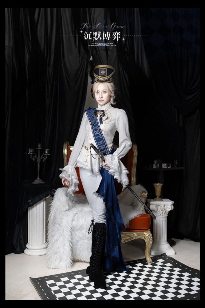 Tale Bringer The Silent Battle Ouji Lolita Coat and Blouse