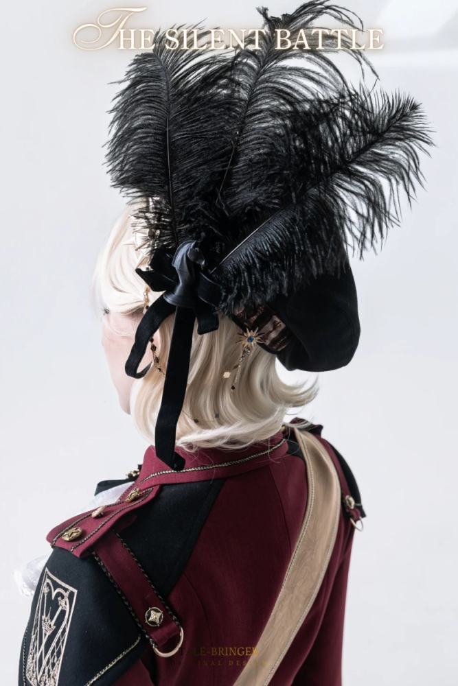 Tale Bringer The Silent Battle Ouji Lolita Hat Brooch and Tie