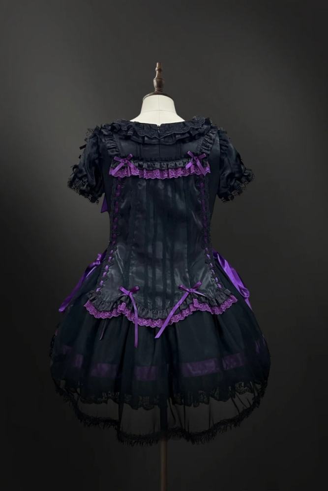 Strawberry Heart Bone Gothic Lolita One Piece Dress