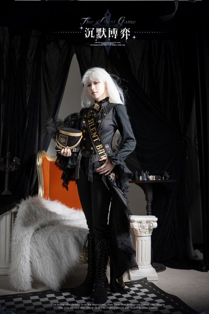 Tale Bringer The Silent Battle Ouji Lolita Coat and Blouse