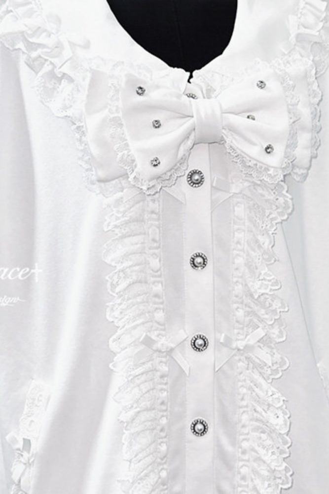 AO Space Sailor Collar Lacework Jirai Kei Coat