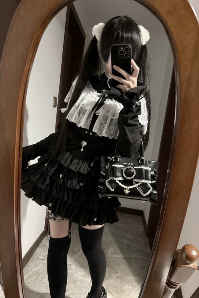 Kanna Dolly Parfait Bow Jirai Kei Bag