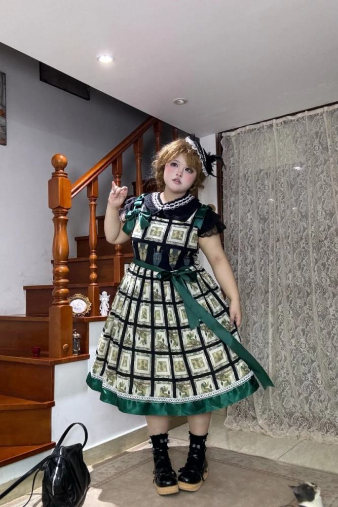 Emerald Gallery Plus Size Friendly Prints Lolita JSK and Blouse