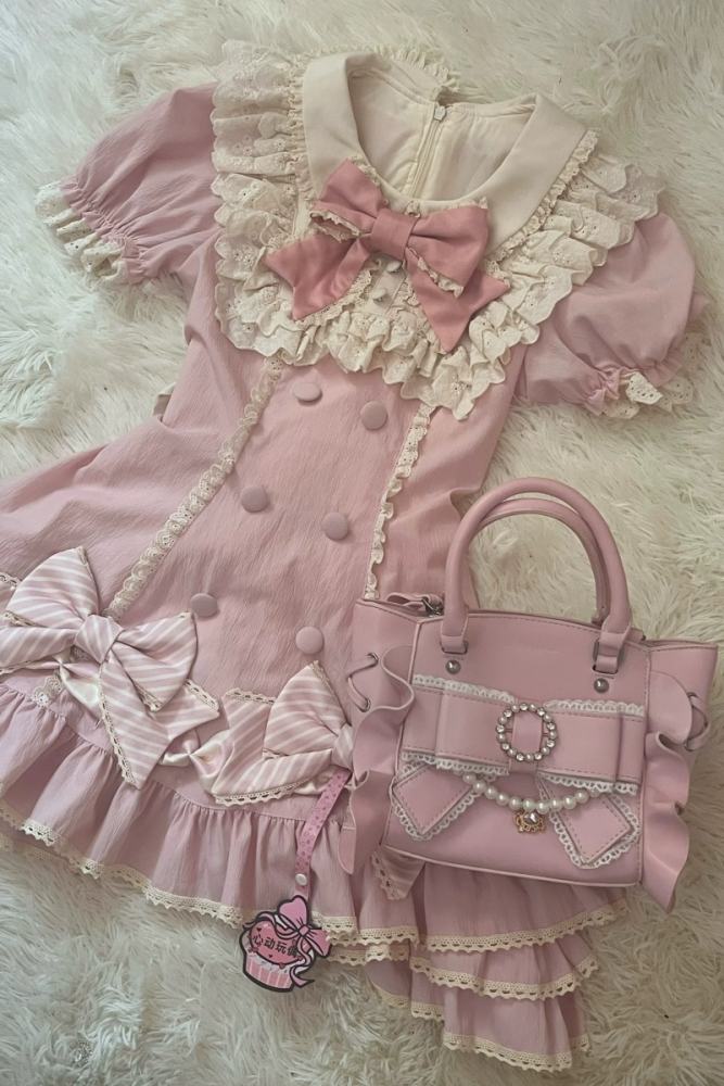 Kanna Dolly Parfait Bow Jirai Kei Bag