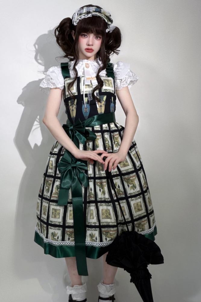 Emerald Gallery Plus Size Friendly Prints Lolita JSK and Blouse