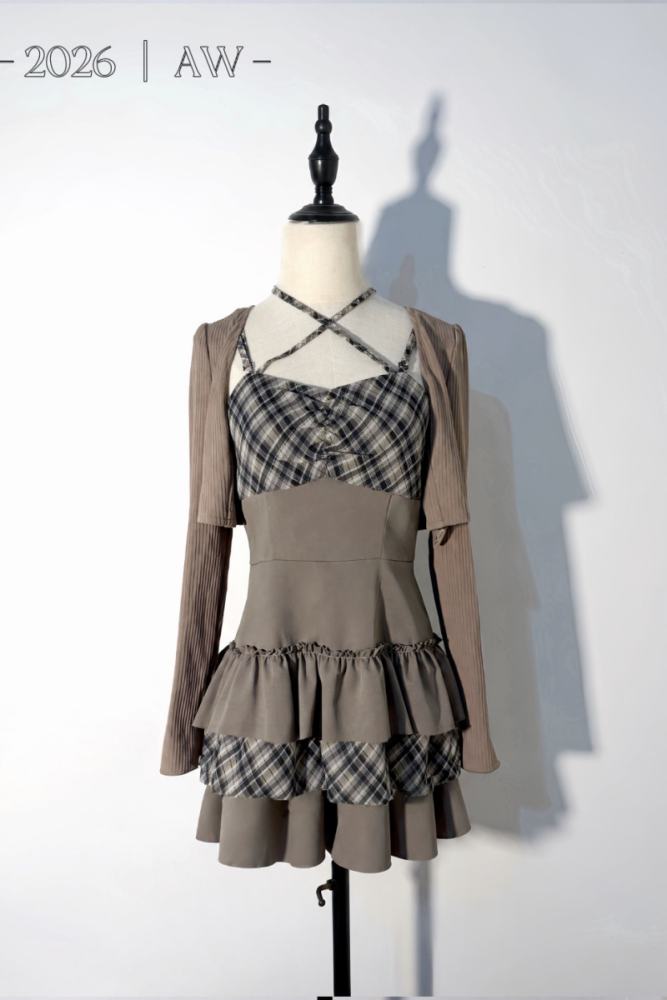 Ginga U Seikei Sweet Girly Spaghetti Strap Dress