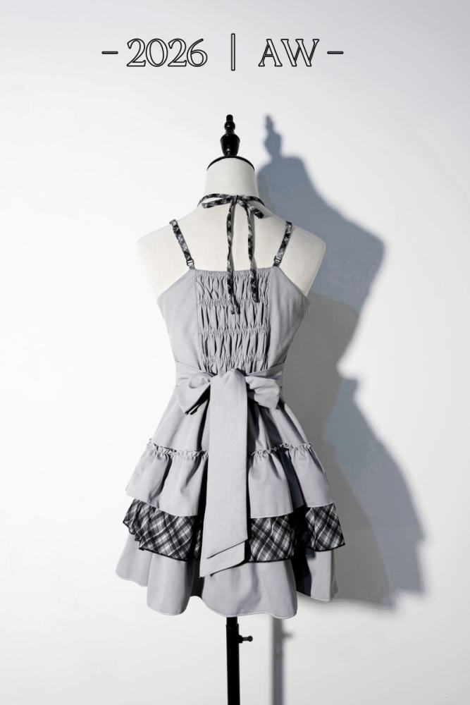 Ginga U Seikei Sweet Girly Spaghetti Strap Dress