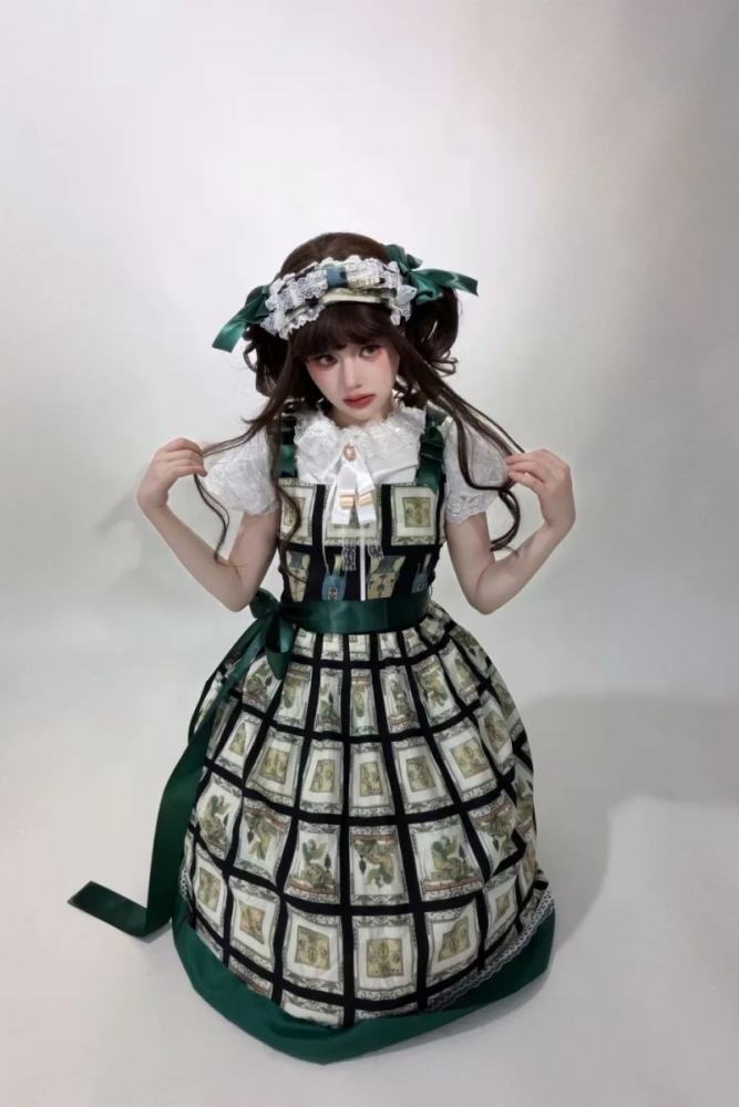 Emerald Gallery Plus Size Friendly Prints Lolita JSK and Blouse