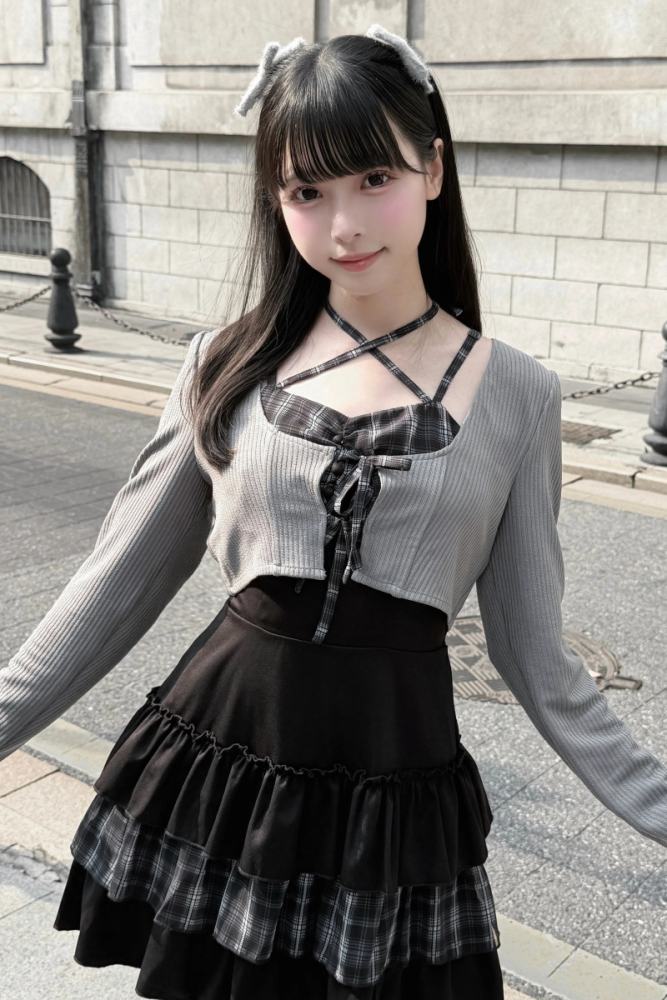 Ginga U Seikei Sweet Girly Spaghetti Strap Dress