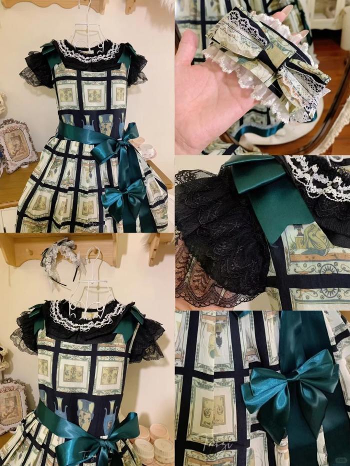 Emerald Gallery Lolita Hairband Hat and Side Clip