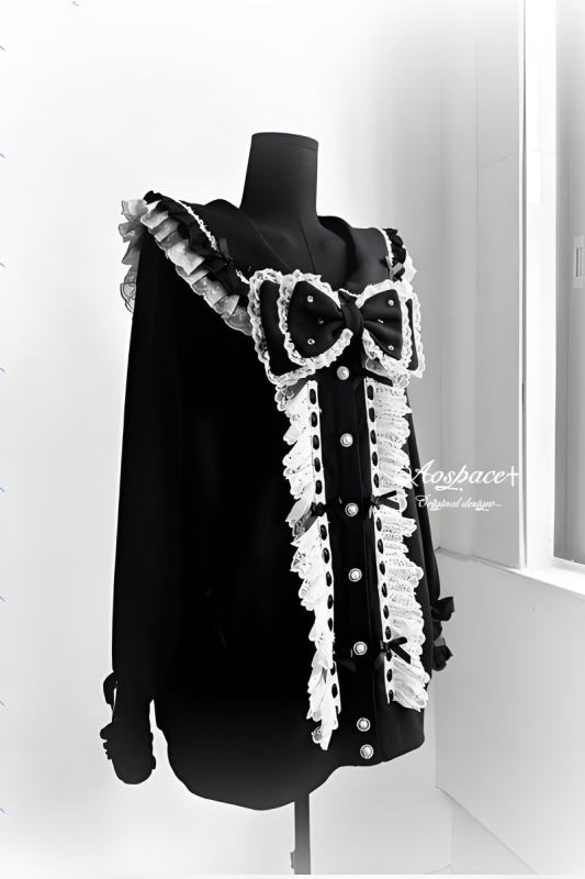 AO Space Sailor Collar Lacework Jirai Kei Coat