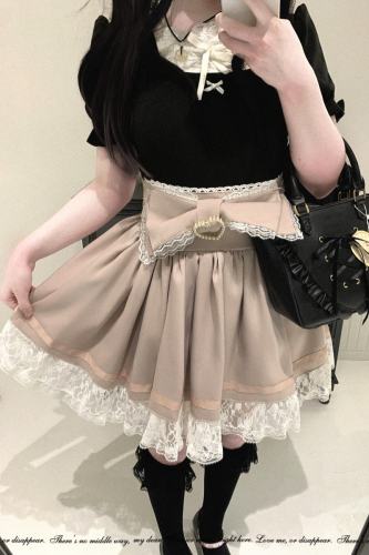 Kitty Bxllet Bows Bunny Ruffled Jirai Kei Skirt 4 Colors