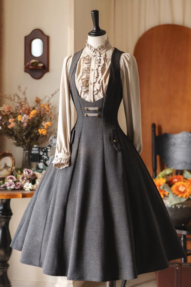 Forest Wardrobe Retro Elegant Corset Jumper and Blouse