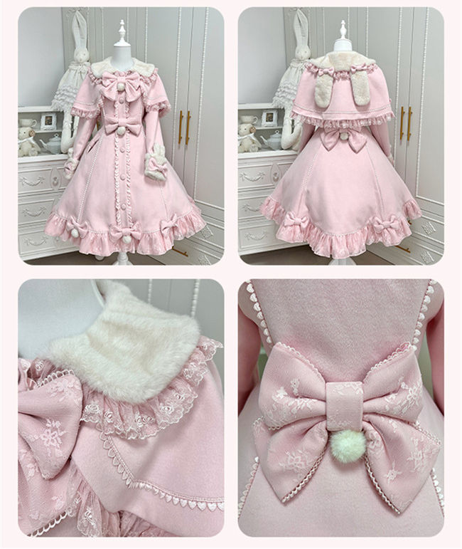 Meng Fu Zi Princess Rabbit Sweet Lolita Coat and Cape