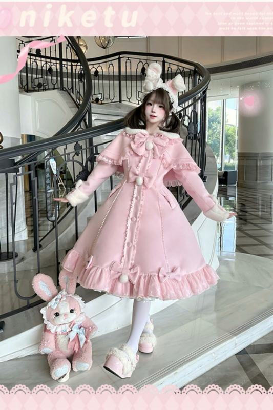 Meng Fu Zi Princess Rabbit Sweet Lolita Coat and Cape
