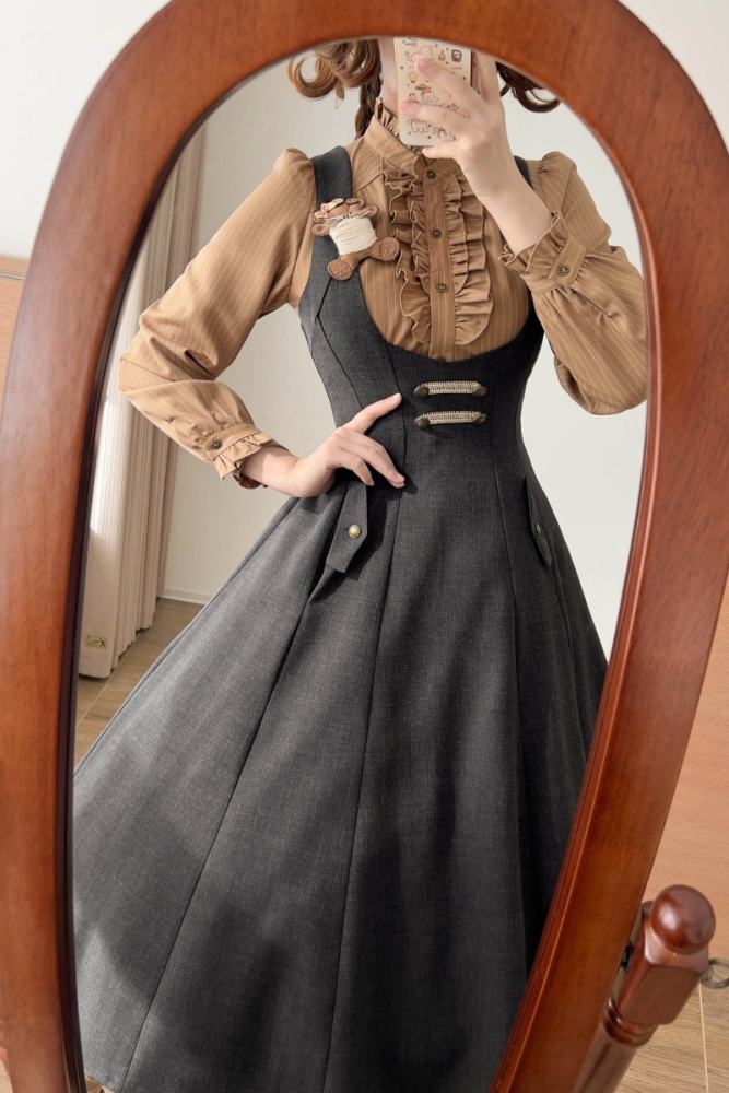 Forest Wardrobe Retro Elegant Corset Jumper and Blouse