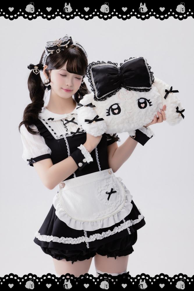 Fluffy Heart Soft Versatile Big Face Bag