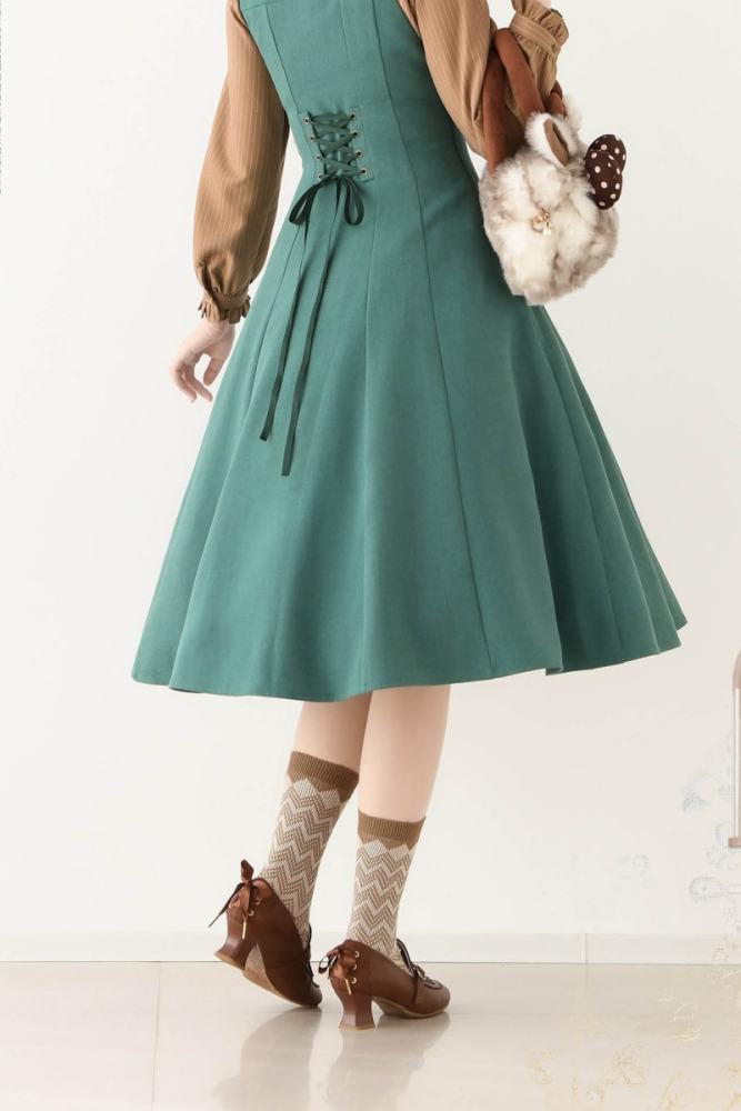 Forest Wardrobe Retro Elegant Corset Jumper and Blouse