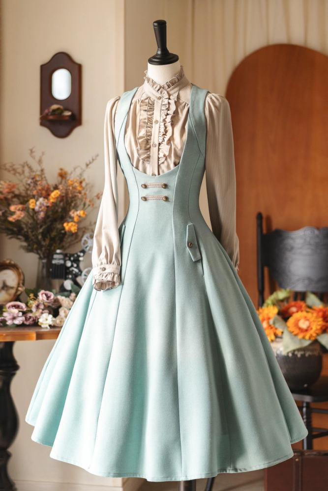 Forest Wardrobe Retro Elegant Corset Jumper and Blouse