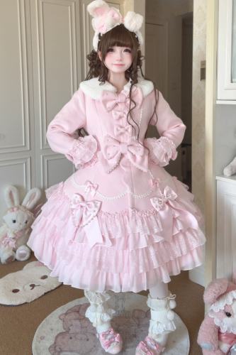White Bird Pearls Bowknots Sweet Lolita Coat