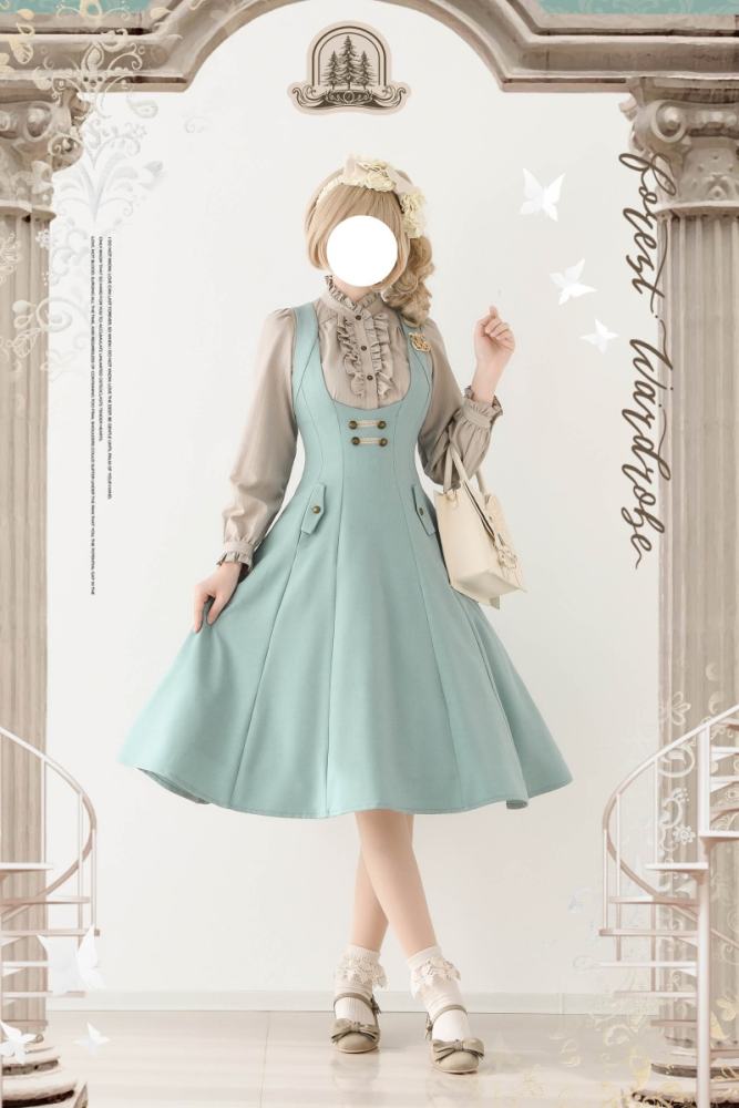 Forest Wardrobe Retro Elegant Corset Jumper and Blouse