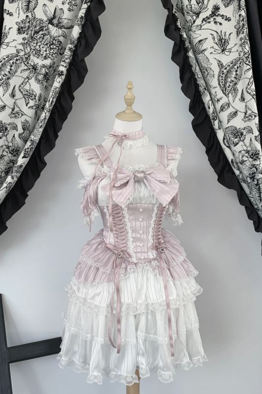 Virtual Paradise Pearl Nocturne Ballet Style Jirai Kei Dress
