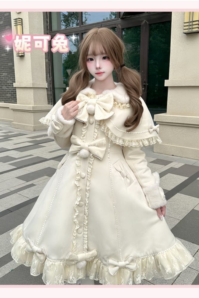 Meng Fu Zi Princess Rabbit Sweet Lolita Coat and Cape