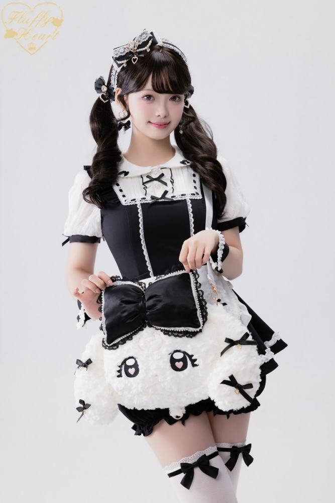 Fluffy Heart Soft Versatile Big Face Bag