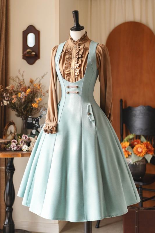 Forest Wardrobe Retro Elegant Corset Jumper and Blouse