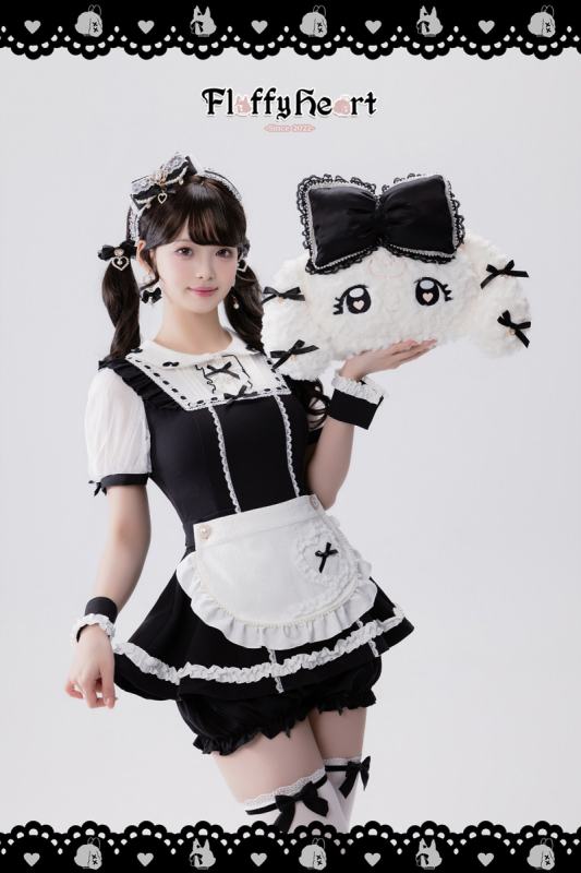 Fluffy Heart Soft Versatile Big Face Bag