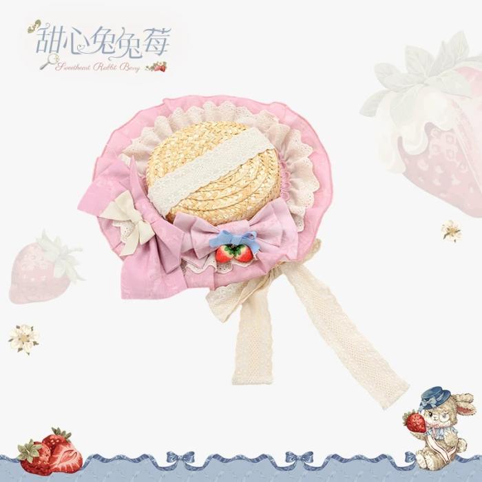 Sweetheart Rabbit Berry Lolita Blouse Petticoat and Headdress