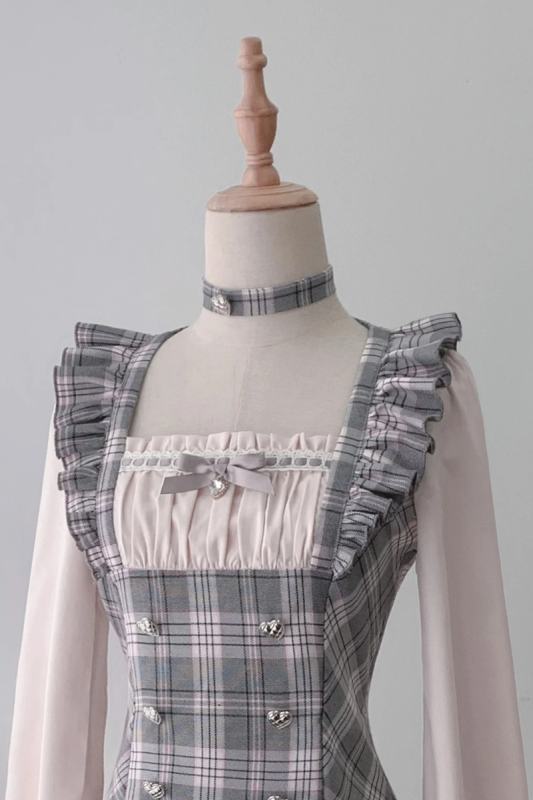Ekomi Stripes Sweetheart Jirai Kei Dress