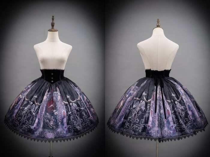 Hyq Rose Church Gothic Lolita Top Skirt and Witch Hat