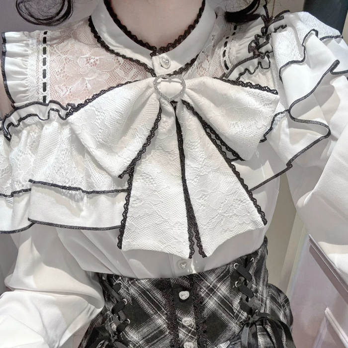 Yoshiki Plaid Lover Plus Size Retro Girly Top and Skirt