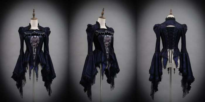 Hyq Rose Church Gothic Lolita Top Skirt and Witch Hat